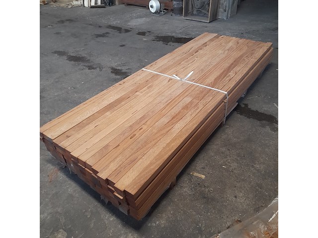 Ca. 70x hardhouten regel, 4,5 x 7 x 275 cm - afbeelding 3 van  6