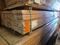 Ca. 70x louro vermehlo planken geschaafd, 21x145mm, lengte 395cm - afbeelding 4 van  4