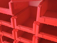 Ca. 70x magazijnbakken met grijp opening, rood - afbeelding 1 van  5