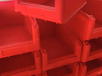 Ca. 70x magazijnbakken met grijp opening, rood - afbeelding 2 van  5
