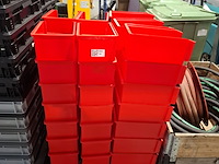 Ca. 70x magazijnbakken met grijp opening, rood - afbeelding 5 van  5