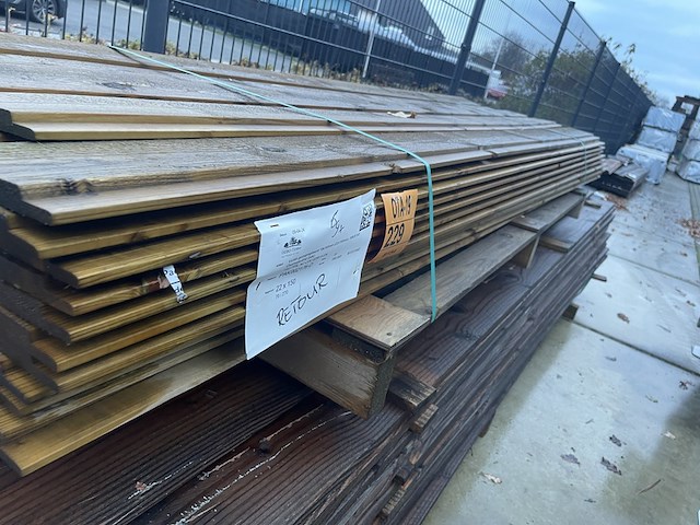 Ca. 70x vuren geïmpregneerd, 22x150mm, lengte 270cm - afbeelding 2 van  3
