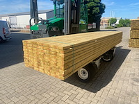 Ca. 70x vuren regels geschaafd geïmpregneerd, 45x70mm, lengte 540cm - afbeelding 2 van  4