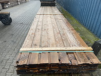 Ca. 71x douglas halfhoutsrabat, 18x130mm, lengte 500cm - afbeelding 1 van  3