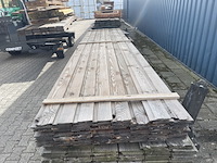 Ca. 71x douglas halfhoutsrabat, 18x130mm, lengte 500cm - afbeelding 1 van  3