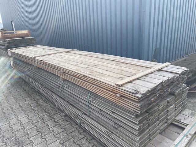Ca. 71x douglas halfhoutsrabat, 18x130mm, lengte 500cm - afbeelding 3 van  3