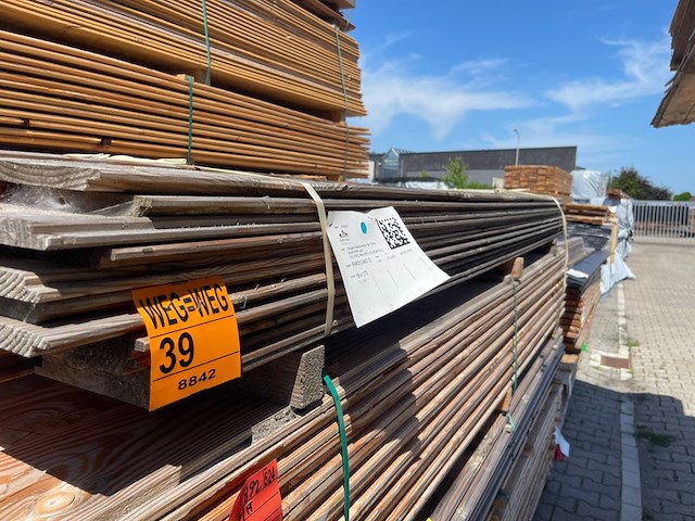 Ca. 71x douglas wisselsponning, 18x190mm, lengte 300cm - afbeelding 2 van  3