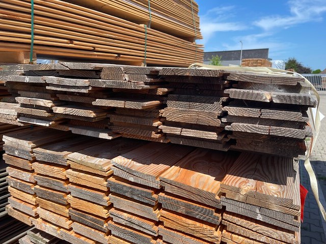 Ca. 71x douglas wisselsponning, 18x190mm, lengte 300cm - afbeelding 3 van  3