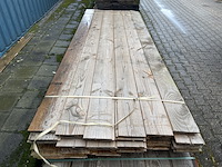 Ca. 71x douglas wisselsponning/halfhoutsrabat, 18x190mm, lengte 400cm - afbeelding 1 van  3