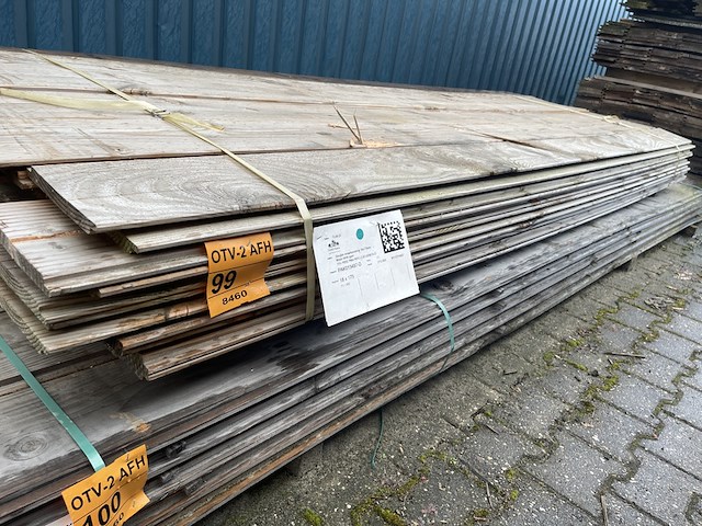Ca. 71x douglas wisselsponning/halfhoutsrabat, 18x190mm, lengte 400cm - afbeelding 2 van  3
