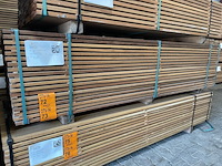 Ca. 71x guyana teak planken geschaafd, 21x120mm, lengte 245cm - afbeelding 4 van  4