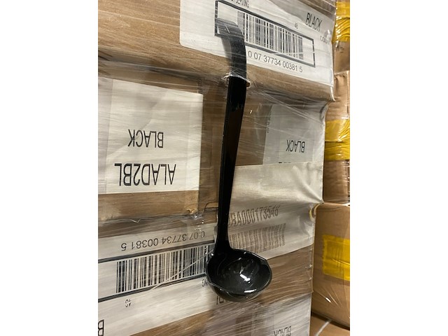 Ca. 720x stuks luxe opscheplepel, zwart - afbeelding 1 van  4