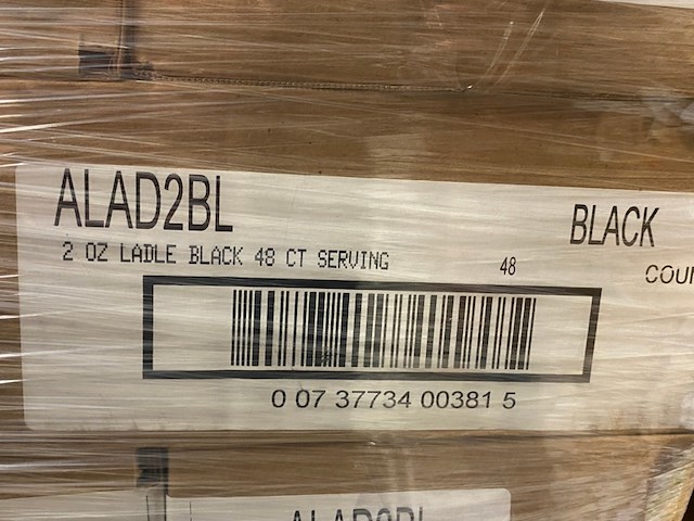 Ca. 720x stuks luxe opscheplepel, zwart - afbeelding 3 van  4