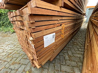 Ca. 72x angelim pedra onderliggers fijnbezaagd, 40x60mm, lengte 465cm - afbeelding 4 van  4