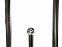 Ca. 72x combi wc rolhouder met toiletborstel, zilver, 78 x 20 x 10 cm - afbeelding 2 van  2