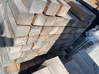 Ca. 72x douglas balken fijnbezaagd, 100x100mm, lengte 400cm - afbeelding 3 van  3