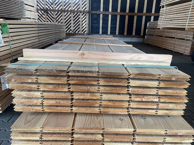 Ca. 72x douglas veer en groef, 18x185mm, lengte 400cm - afbeelding 3 van  3