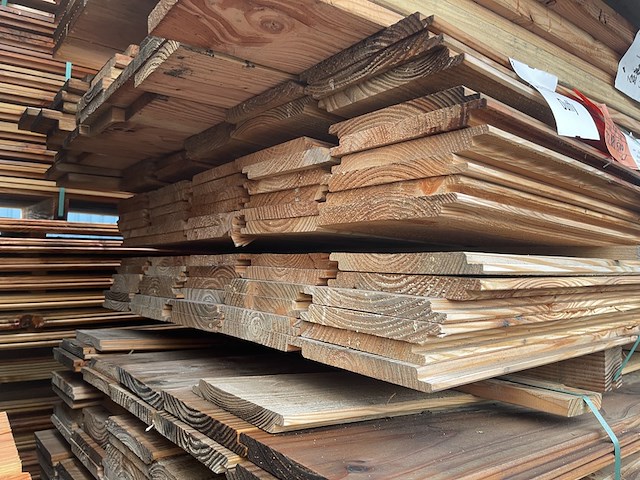 Ca. 72x douglas wisselsponning, 18x190mm, lengte 500cm - afbeelding 3 van  3