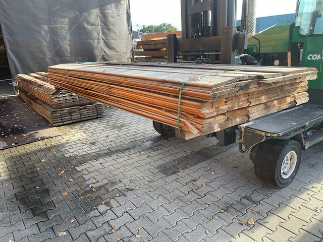 Ca. 72x douglas wisselsponning/halfhoutsrabat, 18x190mm, lengte 300cm - afbeelding 3 van  3