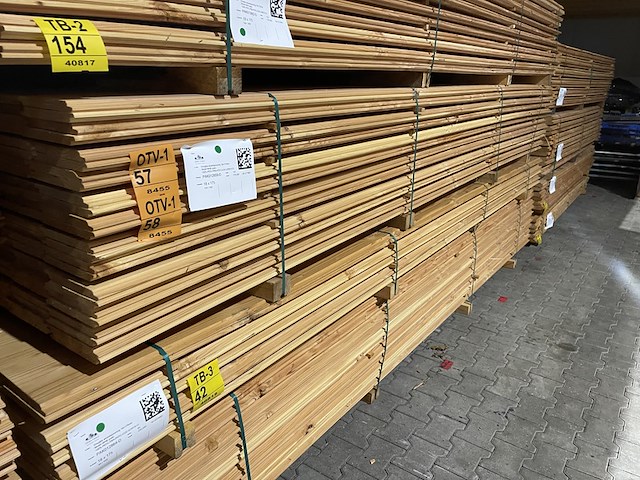 Ca. 72x douglas wisselsponning/halfhoutsrabat, 18x190mm, lengte 400cm - afbeelding 4 van  4