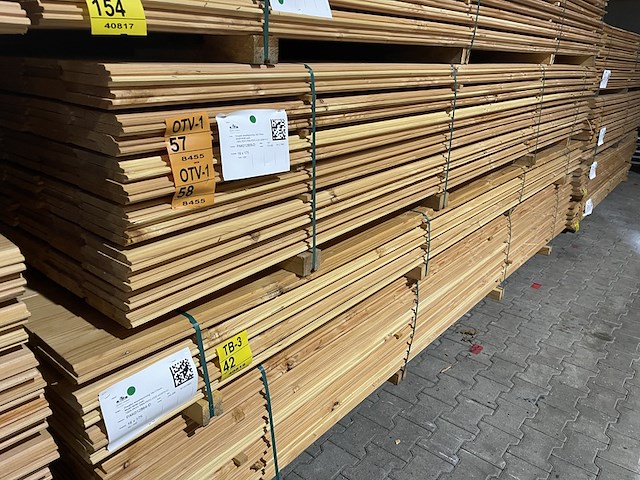 Ca. 72x douglas wisselsponning/halfhoutsrabat, 18x190mm, lengte 400cm - afbeelding 4 van  4