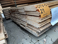 Ca. 72x douglas wisselsponning/halfhoutsrabat, 18x190mm, lengte 400cm - afbeelding 3 van  3