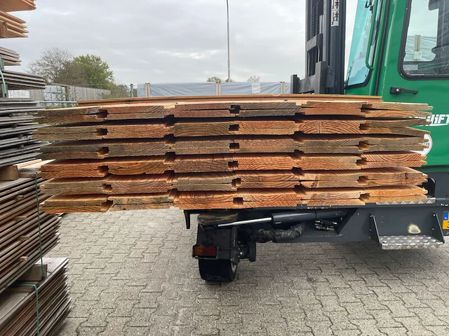 Ca. 72x douglas wisselsponning/halfhoutsrabat, 18x190mm, lengte 500cm - afbeelding 3 van  3