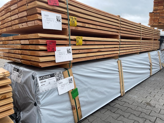 Ca. 72x douglas zweeds rabat, 26x190mm, lengte 500cm - afbeelding 2 van  3