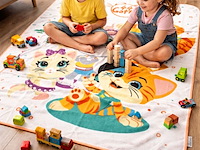 Ca. 72x fleece plaid, kids - afbeelding 1 van  1