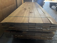Ca. 72x guyana ipé country garde planken geschaafd, 18x140mm, lengte 400cm - afbeelding 1 van  3