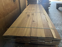 Ca. 72x guyana ipé country garde planken geschaafd, 18x140mm, lengte 400cm - afbeelding 1 van  3