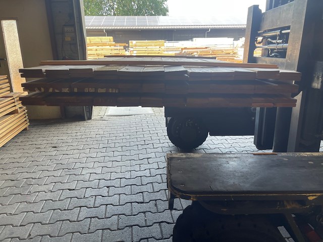 Ca. 72x guyana ipé country grade planken geschaafd, 18x90mm, lengte 200cm - afbeelding 2 van  3