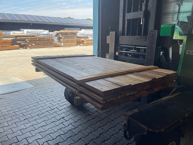 Ca. 72x guyana ipé country grade planken geschaafd, 18x90mm, lengte 200cm - afbeelding 3 van  3