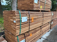 Ca. 72x guyana teak beschoeiingsplanken, 20x150mm, lengte 300cm - afbeelding 4 van  4