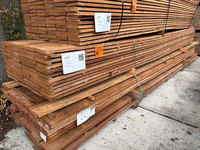 Ca. 72x guyana teak beschoeiingsplanken, 20x150mm, lengte 400cm - afbeelding 4 van  4