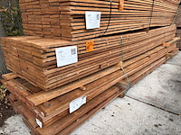 Ca. 72x guyana teak beschoeiingsplanken, 20x150mm, lengte 400cm - afbeelding 4 van  4