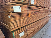 Ca. 72x guyana teak beschoeiingsplanken, 20x150mm, lengte 450cm - afbeelding 4 van  4
