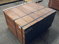 Ca. 72x hardhouten damwand, 5 x 19,5 x 100 cm - afbeelding 1 van  5