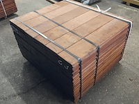 Ca. 72x hardhouten damwand, 5 x 19,5 x 100 cm - afbeelding 3 van  5