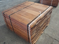 Ca. 72x hardhouten damwand, 5 x 19,5 x 100 cm - afbeelding 4 van  5