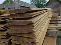 Ca. 72x vuren geïmpregneerde rabatdelen lengte 540 cm, scandinavisch vuren - afbeelding 3 van  4