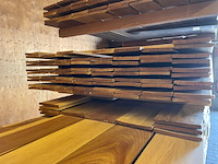 Ca. 73x guyana ipé country grade planken geschaafd, 18x140mm, lengte 300cm - afbeelding 3 van  3