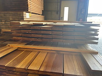 Ca. 73x guyana ipé country grade planken geschaafd, 18x140mm, lengte 300cm - afbeelding 2 van  3