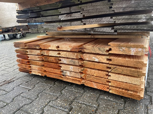 Ca. 74x douglas wisselsponning, 18x190mm, lengte 400cm - afbeelding 3 van  3