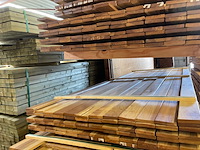 Ca. 74x guyana ipé country grade planken geschaafd, 18x90mm, lengte 300cm - afbeelding 1 van  3