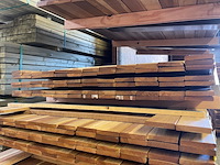Ca. 74x guyana ipé country grade planken geschaafd, 18x90mm, lengte 300cm - afbeelding 3 van  3
