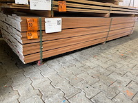 Ca. 74x louro vermehlo planken geschaafd, 21x145mm, lengte 305cm - afbeelding 4 van  4