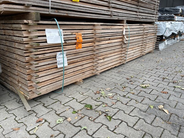 Ca. 75x douglas planken fijnbezaagd, 22x200mm, lengte 400cm - afbeelding 4 van  4
