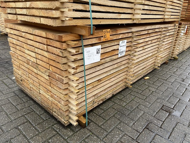 Ca. 75x douglas planken fijnbezaagd, 38x200mm, lengte 300cm - afbeelding 4 van  4