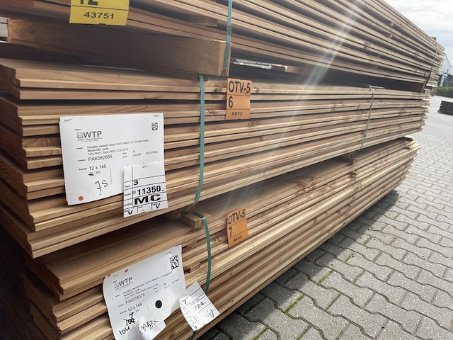 Ca. 75x douglas zweeds rabat, 21x160mm, lengte 300cm - afbeelding 4 van  4